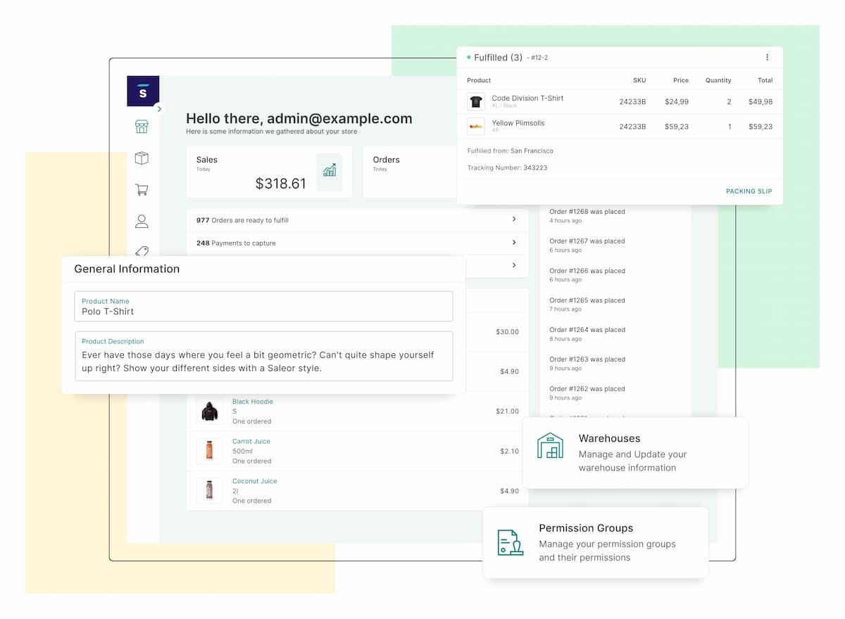 Saleor Store Dashboard
